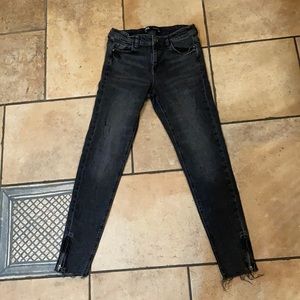 Zara Black Distressed Skinny Jeans
